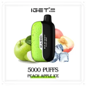 Peach Apple Ice - IGET Moon 5000 Puffs | New Arrival